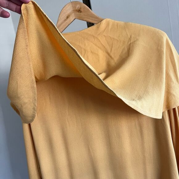 Vintage 80’s 90’s lagenlook button front drapery retro tunic top - Picture 9 of 11